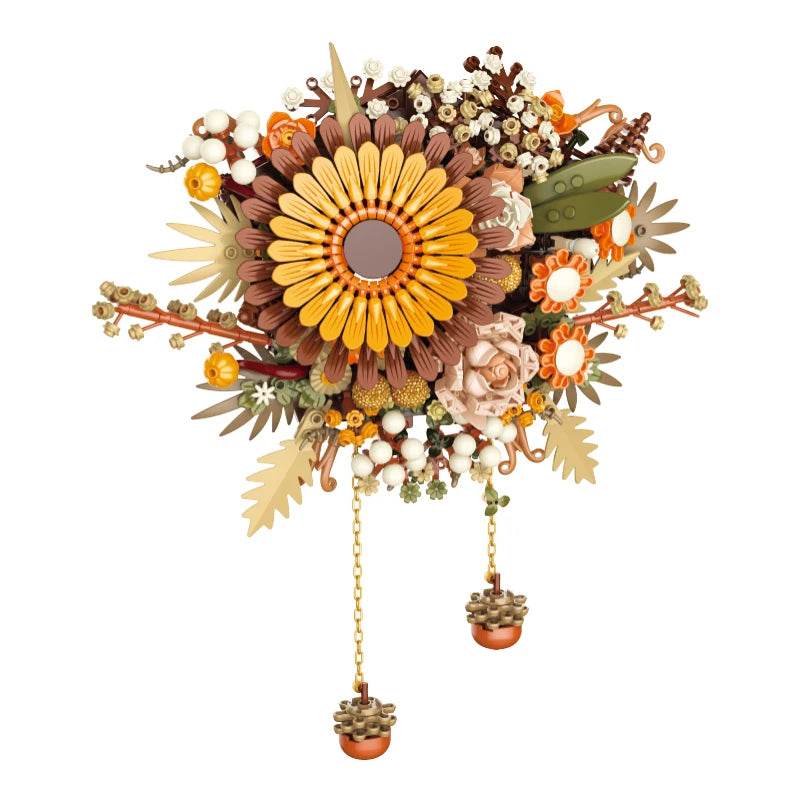 Premium Building Blocks Set Lego Compatible Artificial Rose And Gerbera Flowers For Home Decor Gift - ToylandEU