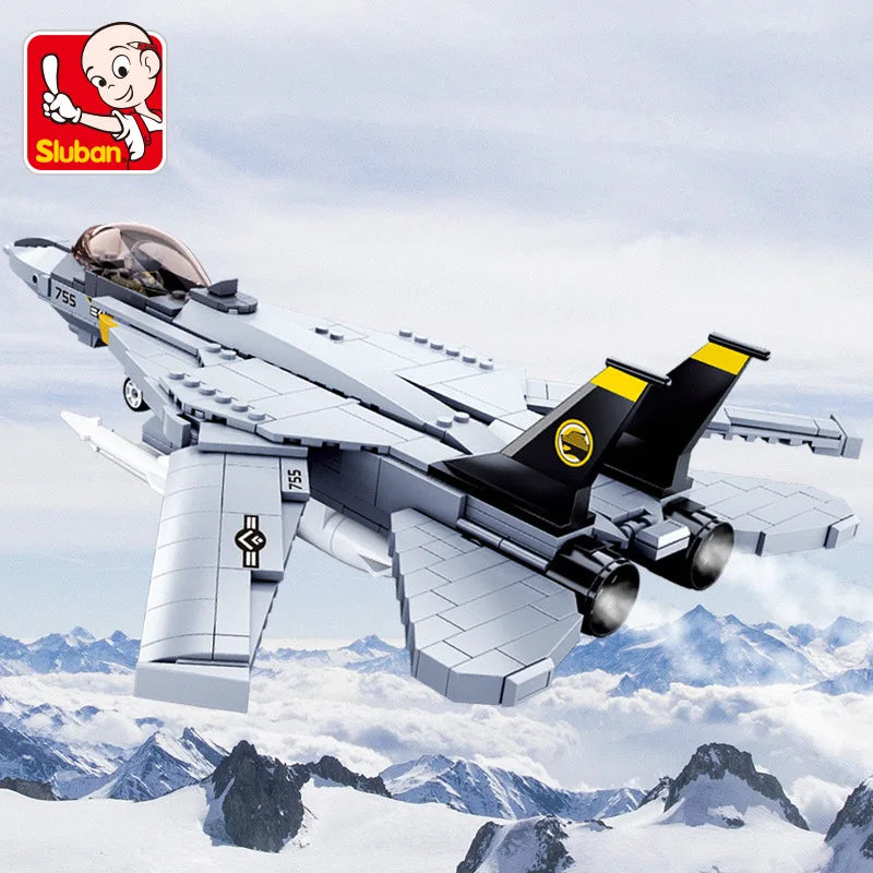 Premium Building Blocks Set Panda Fighter Air Force Theme 404 Pieces For Kids Compatible With Lego - ToylandEU