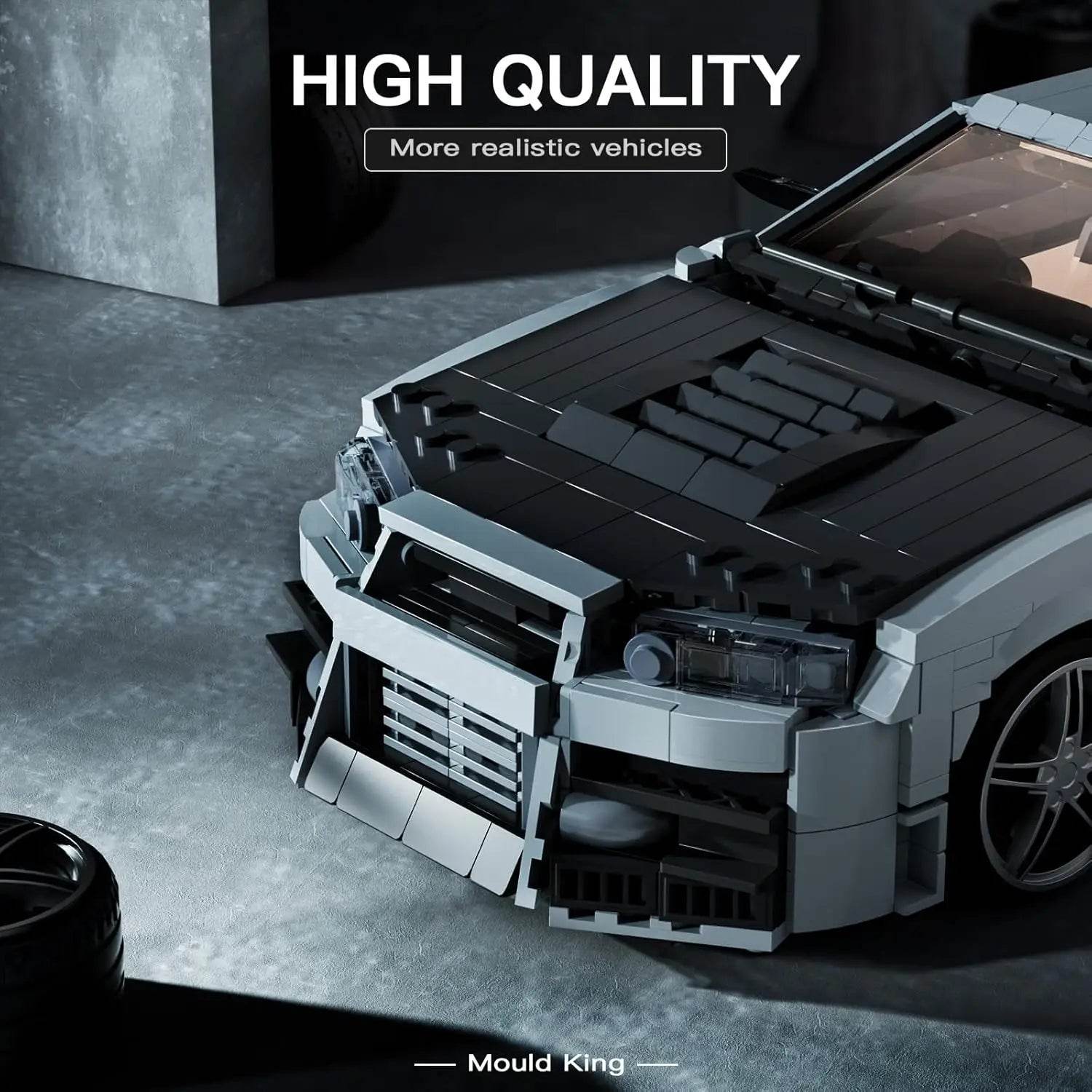 Premium Building Blocks Set R34 Skyline Racing Car For Boys - ToylandEU