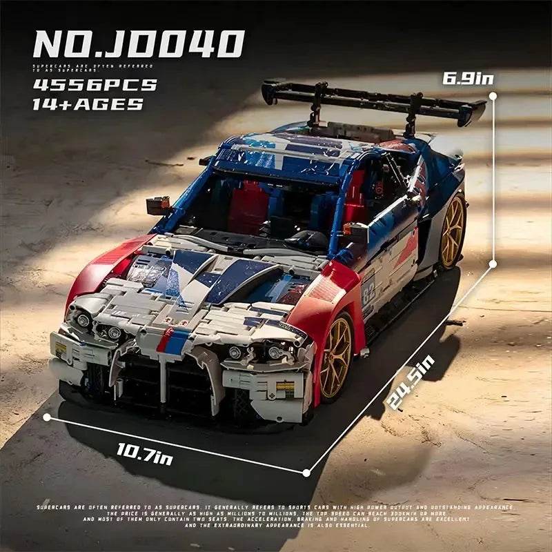 Premium Building Blocks Supercar MOC Tech For Adults Kids - ToylandEU