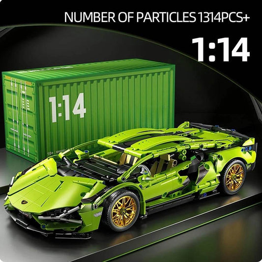 Premium Building Blocks Technical Racing Car Bricks Adults - ToylandEU