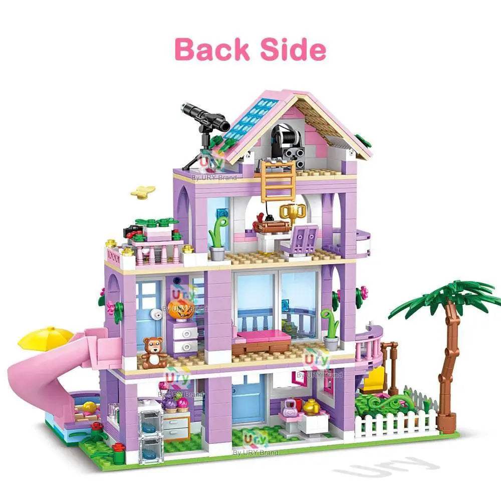  Premium Building Blocks Villa Slide 4 Set Toyland EU -  ToylandEU™