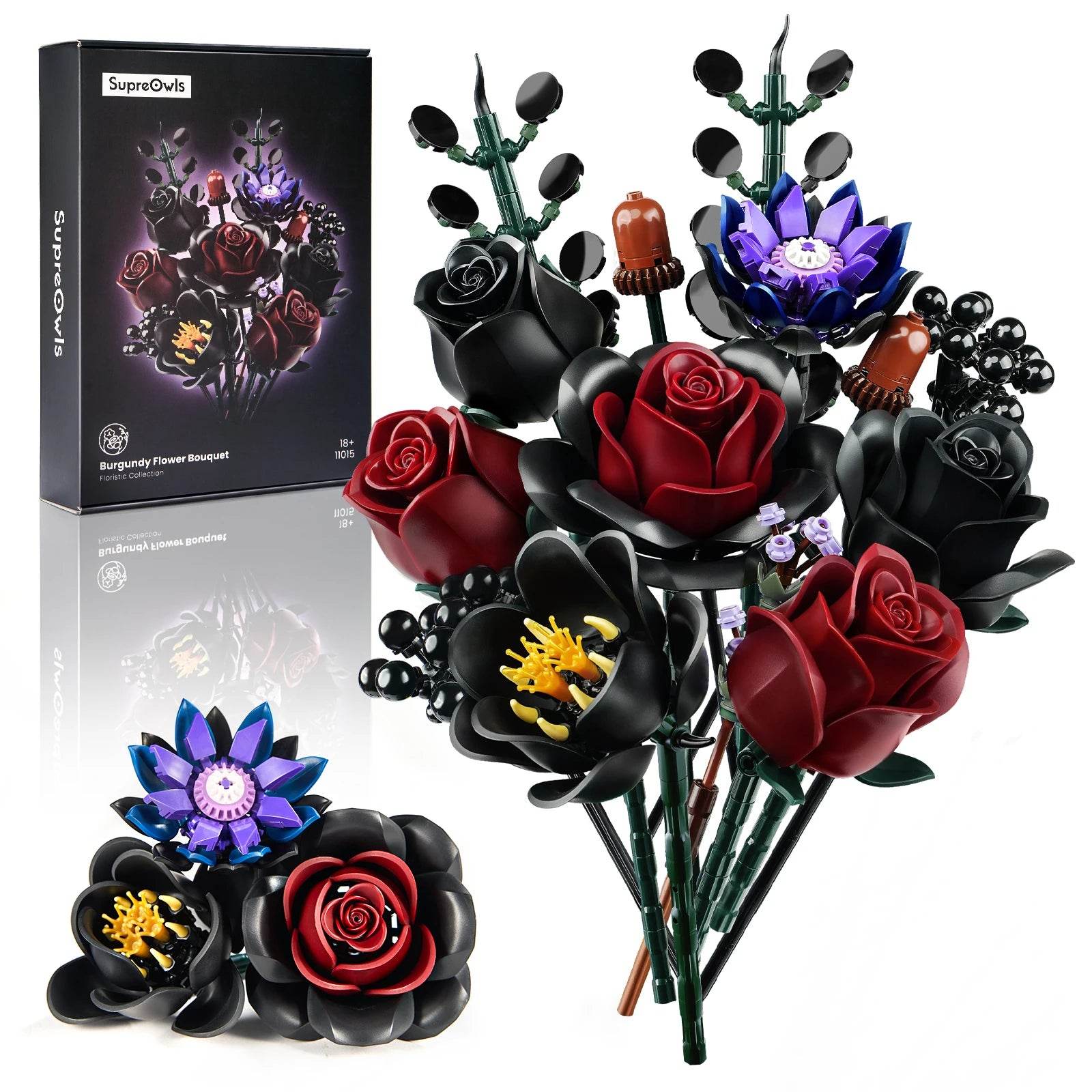 Premium Building Set Simulated Roses Halloween Decor - ToylandEU