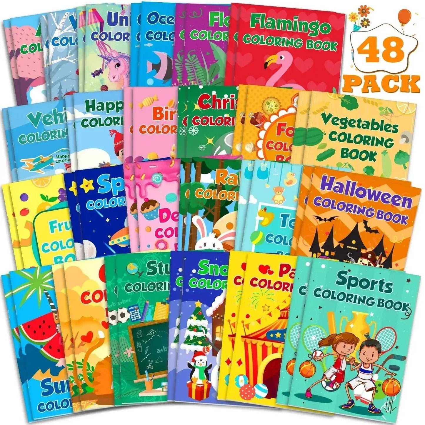 Premium Bulk Mini Coloring Books For Kids Ages 2-12 - ToylandEU