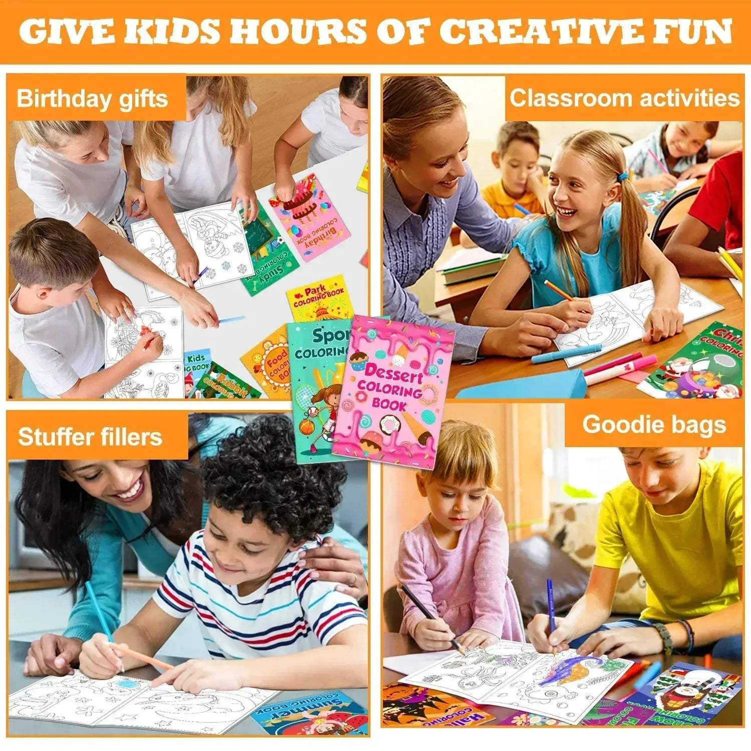 Premium Bulk Mini Coloring Books For Kids Ages 2-12 - ToylandEU