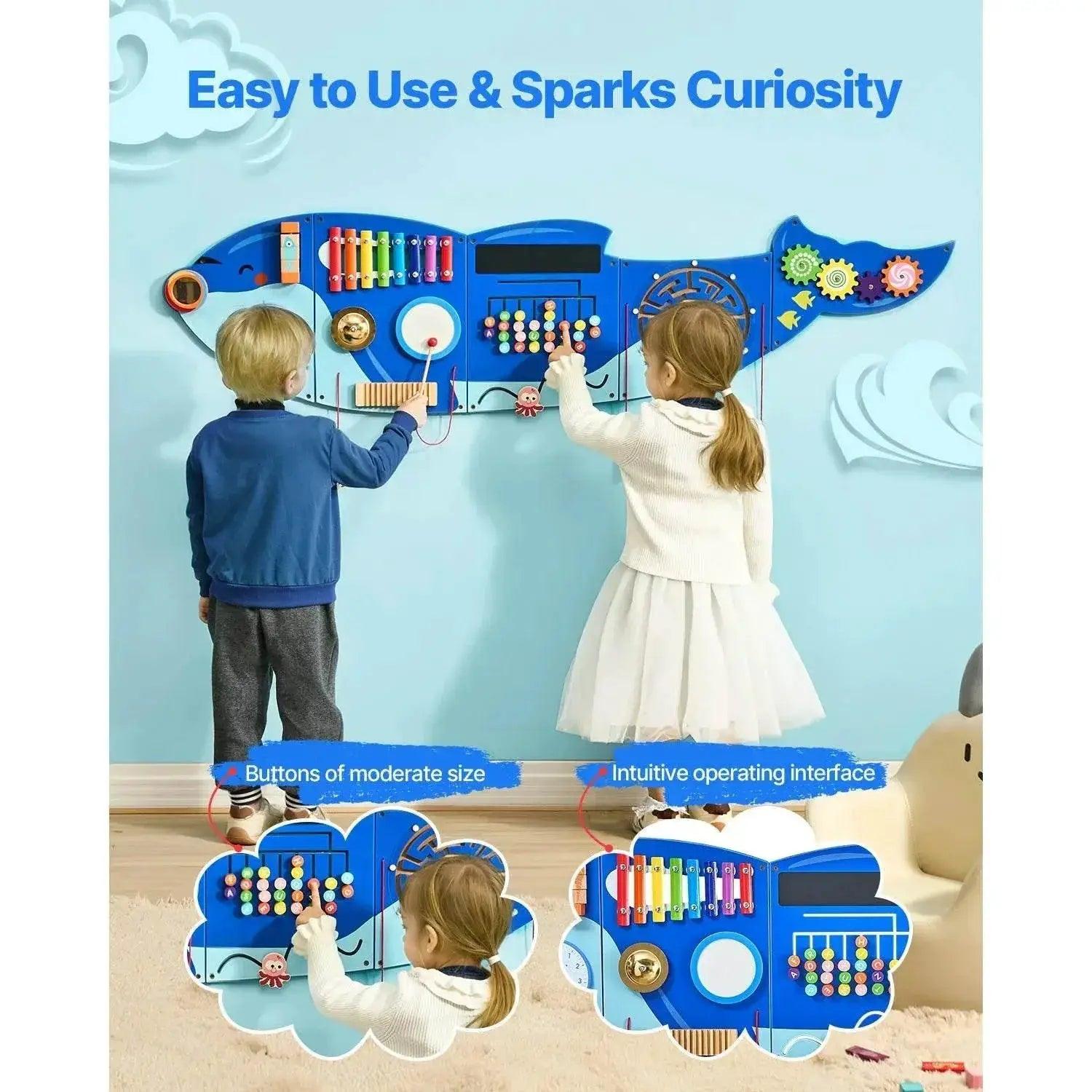  Premium Busy Board Wall Panel 12 Activities Toyland EU -  ToylandEU™