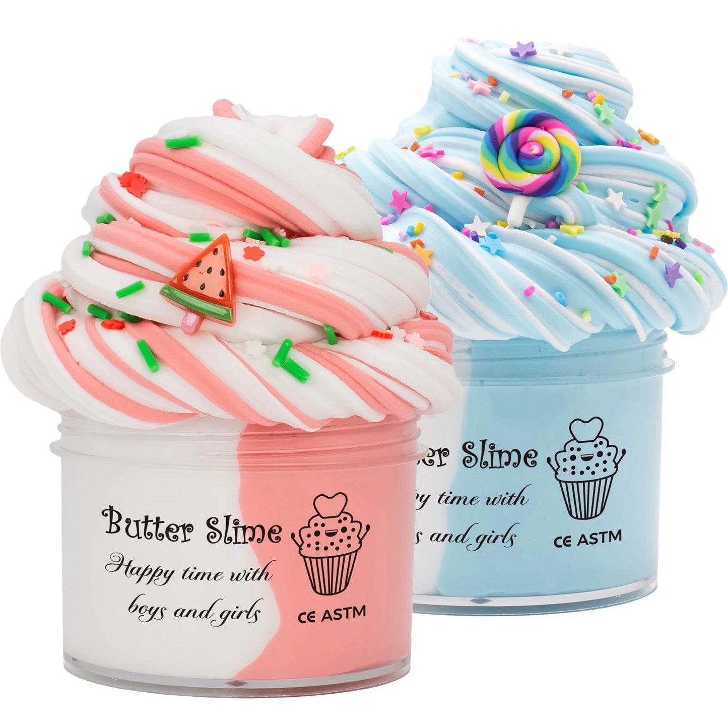 Premium Butter Slime Kit Watermelon Charms For Kids - ToylandEU