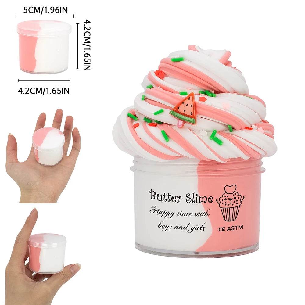 Premium Butter Slime Kit Watermelon Charms For Kids - ToylandEU