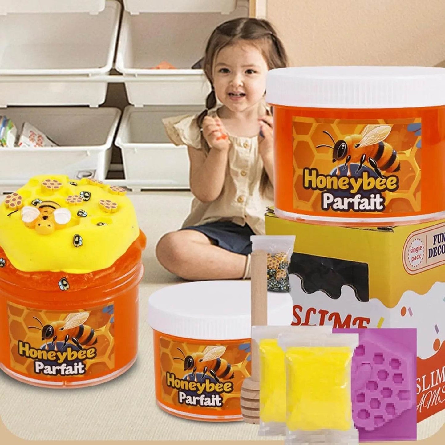 Premium Butter Slime Set Honey Scented For Kids Ages 8 12 - ToylandEU