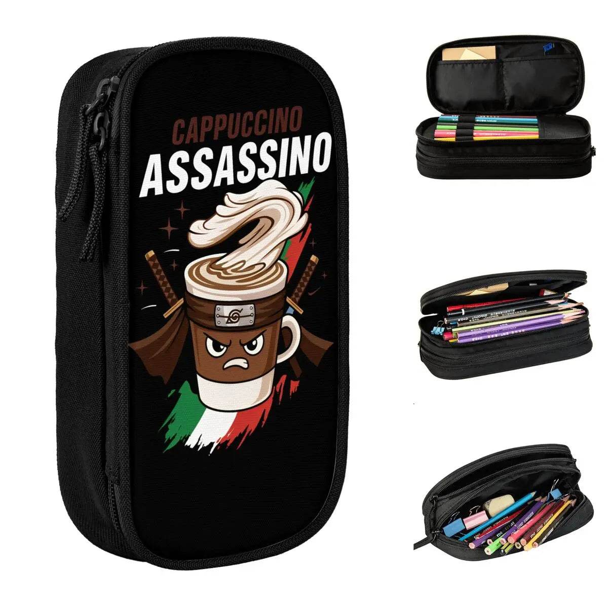 Premium Canvas Pencil Case Foldable Cartoon Pattern Student - ToylandEU