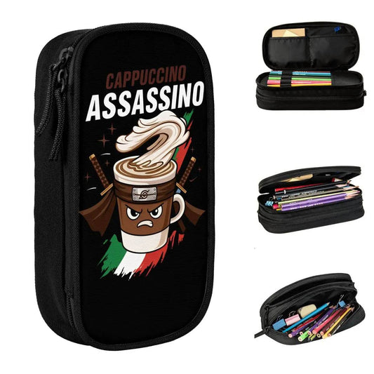 Premium Canvas Pencil Case Foldable Cartoon Pattern Student - ToylandEU