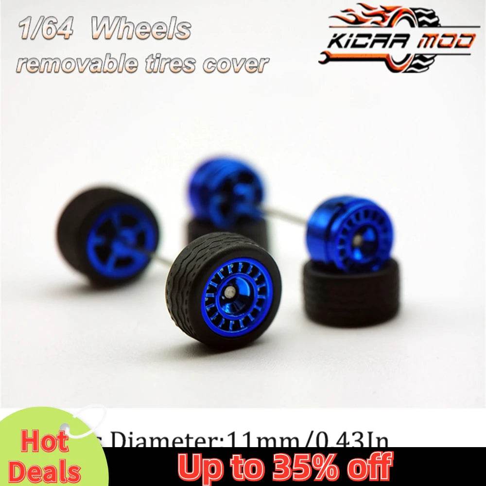 Premium Car Wheels Closed Spoke Detachable Tires For Diecast - ToylandEU