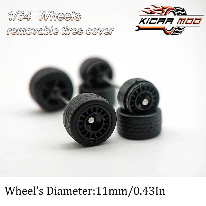 Premium Car Wheels Closed Spoke Detachable Tires For Diecast - ToylandEU