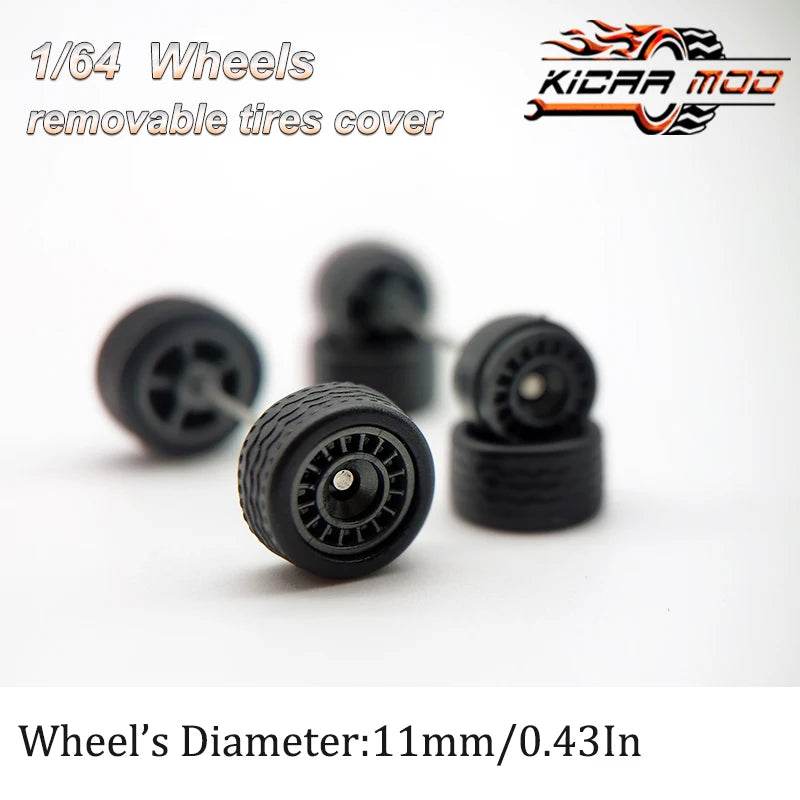 Premium Car Wheels Closed Spoke Detachable Tires For Diecast - ToylandEU