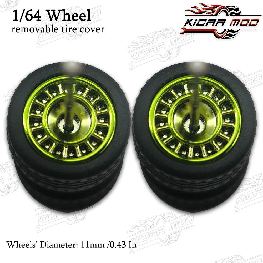 Premium Car Wheels Closed Spoke Detachable Tires For Diecast - ToylandEU
