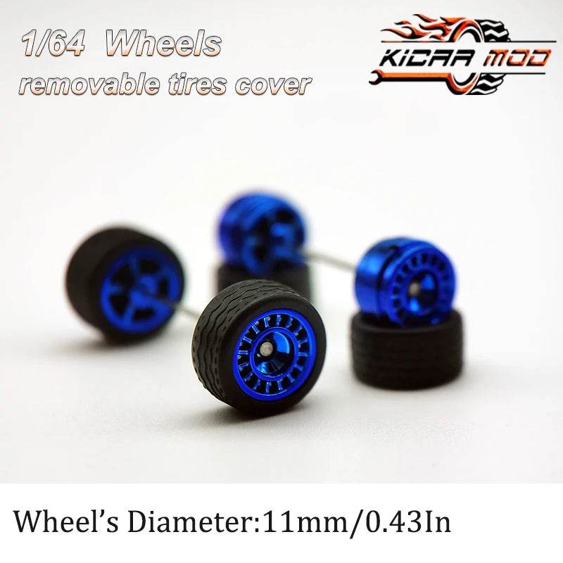 Premium Car Wheels Closed Spoke Detachable Tires For Diecast - ToylandEU