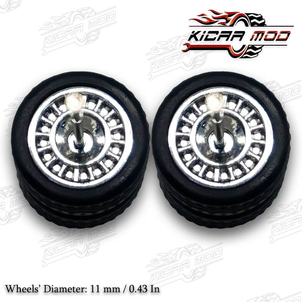 Premium Car Wheels Closed Spoke Detachable Tires For Diecast - ToylandEU