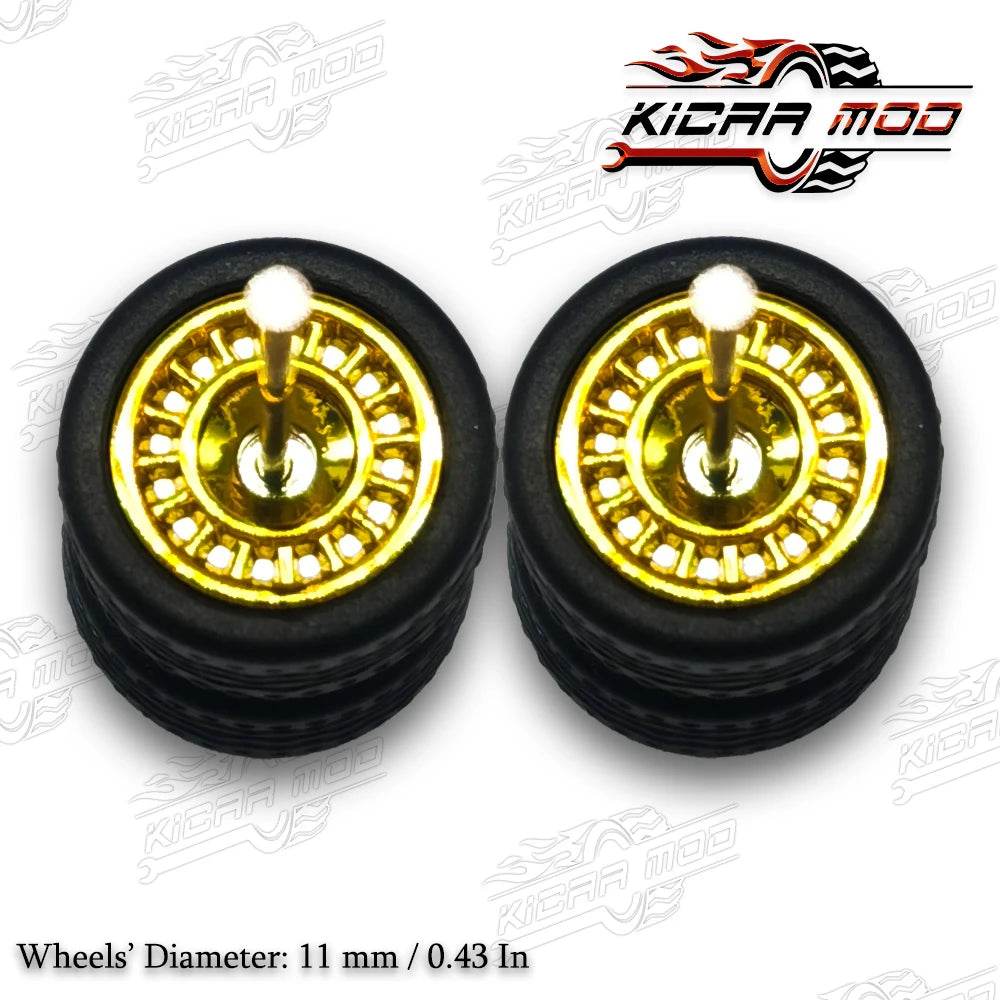 Premium Car Wheels Closed Spoke Detachable Tires For Diecast - ToylandEU