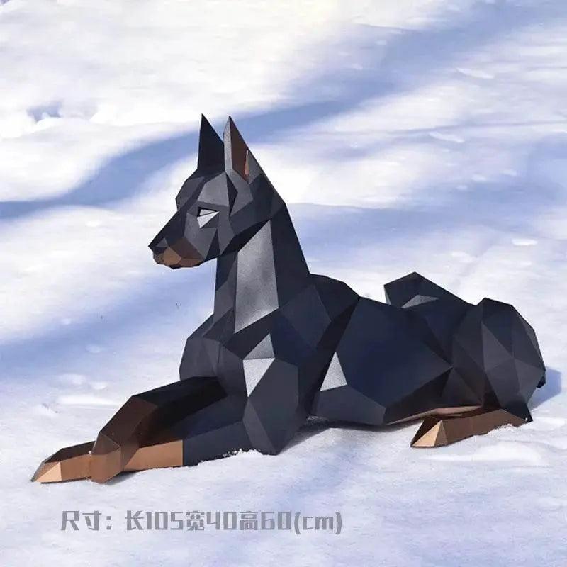  Premium Cardboard Doberman 100cm Paper Model Toyland EU -  ToylandEU™