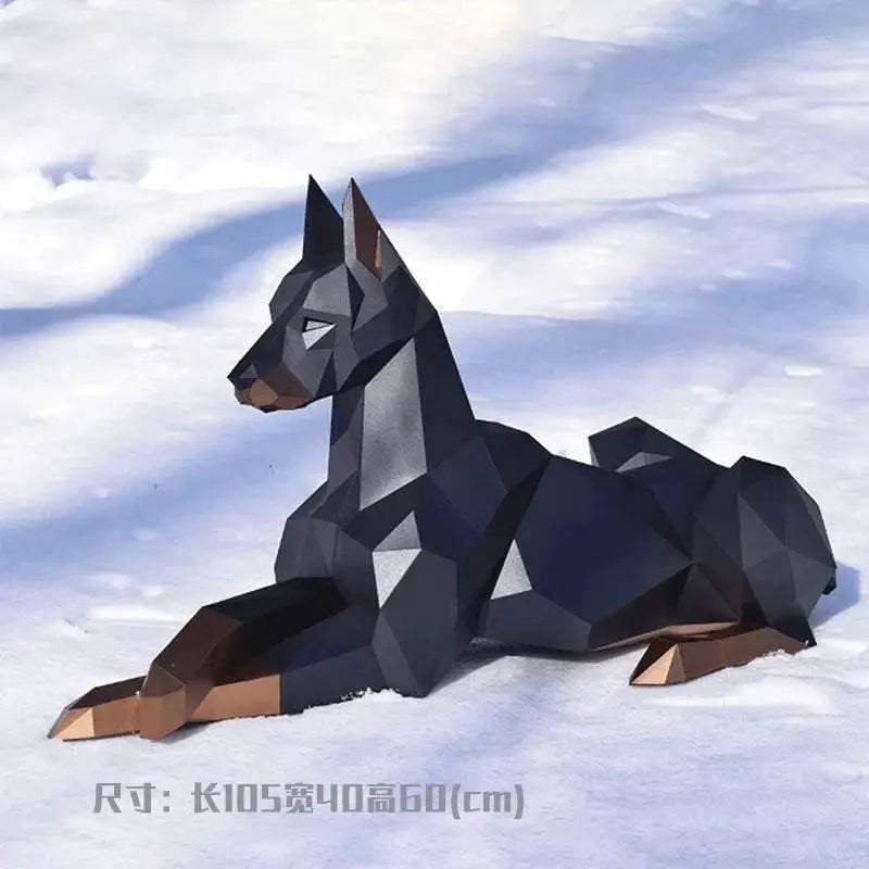  Premium Cardboard Doberman 100cm Paper Model Toyland EU -  ToylandEU™