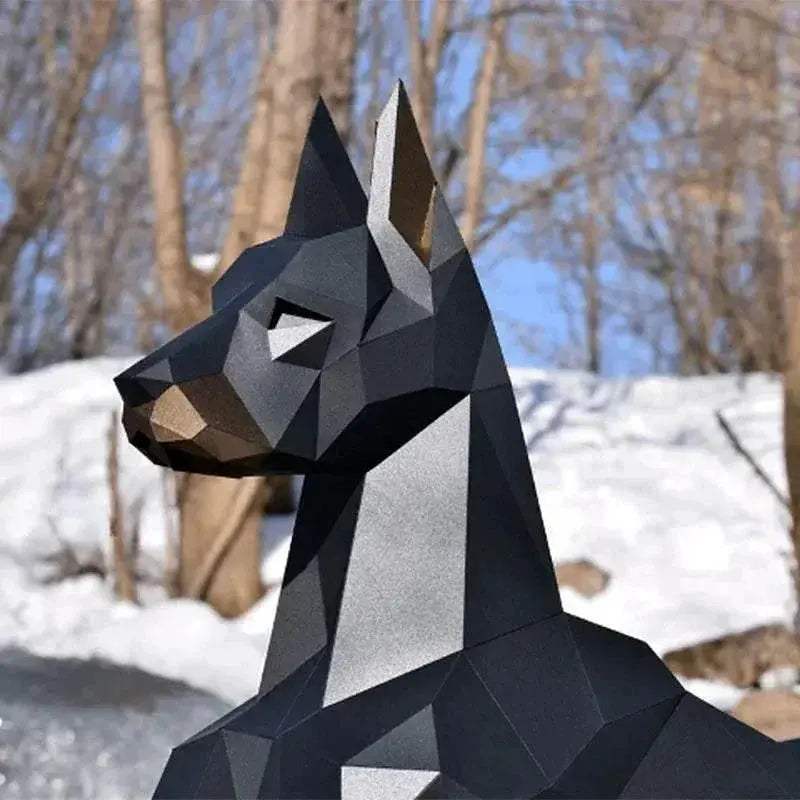  Premium Cardboard Doberman 100cm Paper Model Toyland EU -  ToylandEU™