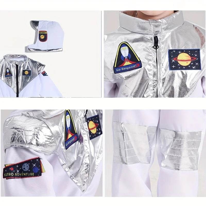 Premium Cartoon Astronaut Cosplay Costume Jumpsuit Hat Boys - ToylandEU