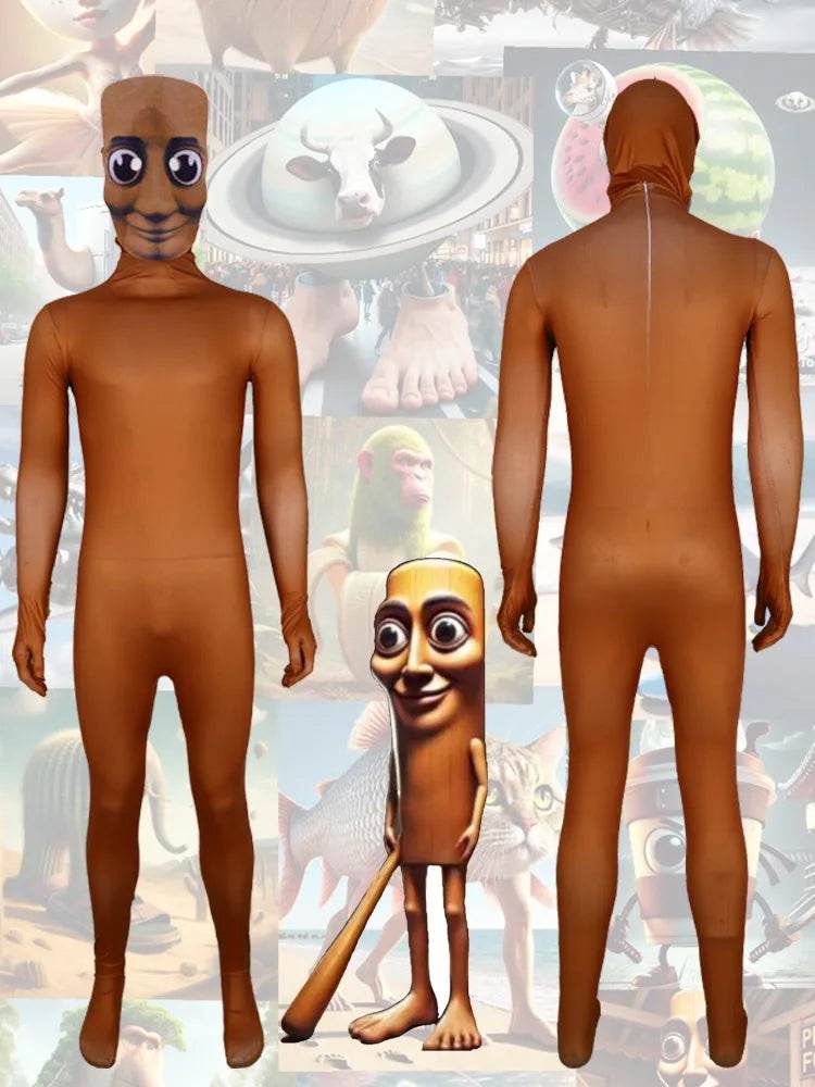 Premium Cartoon Cosplay Jumpsuit Brain Theme Unisex Costume - ToylandEU