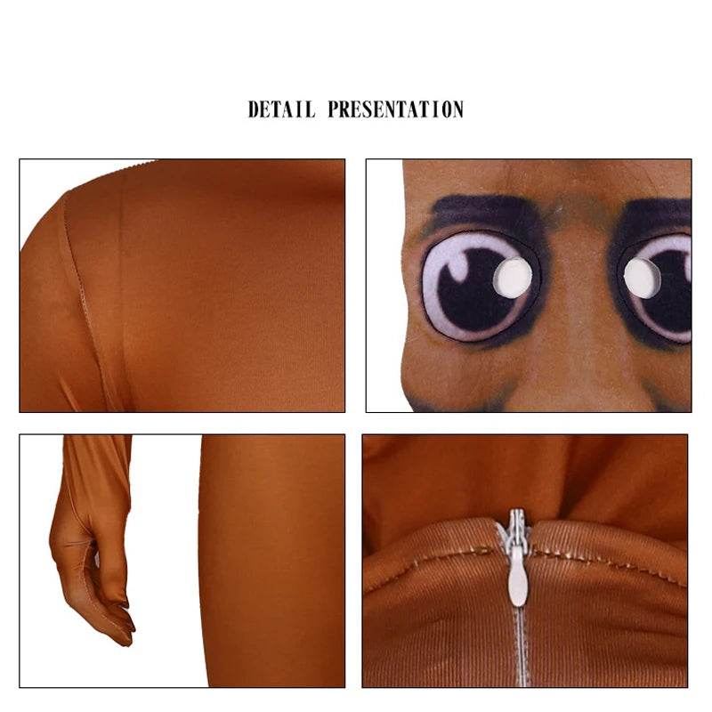 Premium Cartoon Cosplay Jumpsuit Brain Theme Unisex Costume - ToylandEU