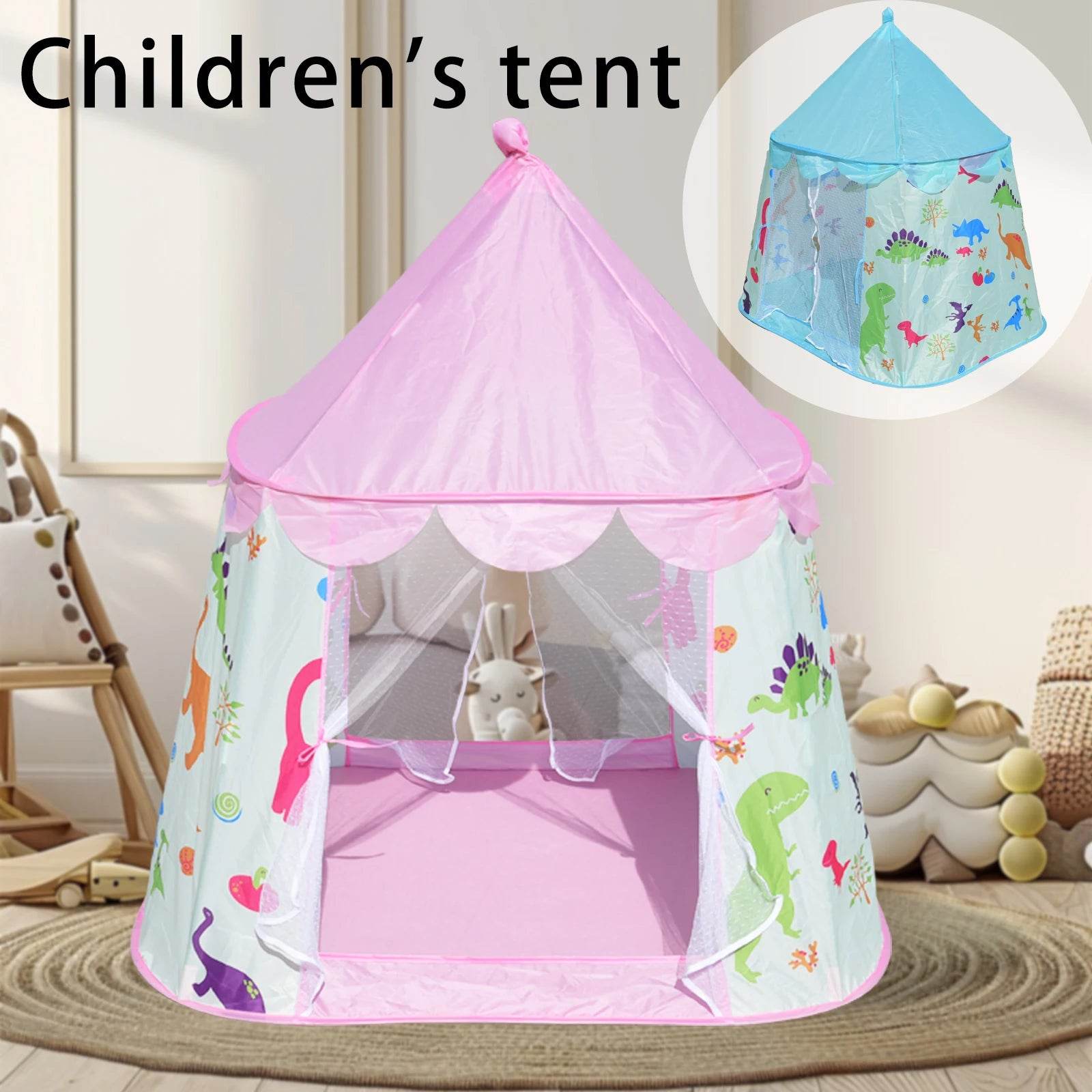Premium Cartoon Dinosaur Tent Playhouse Foldable 0 To 3 - ToylandEU