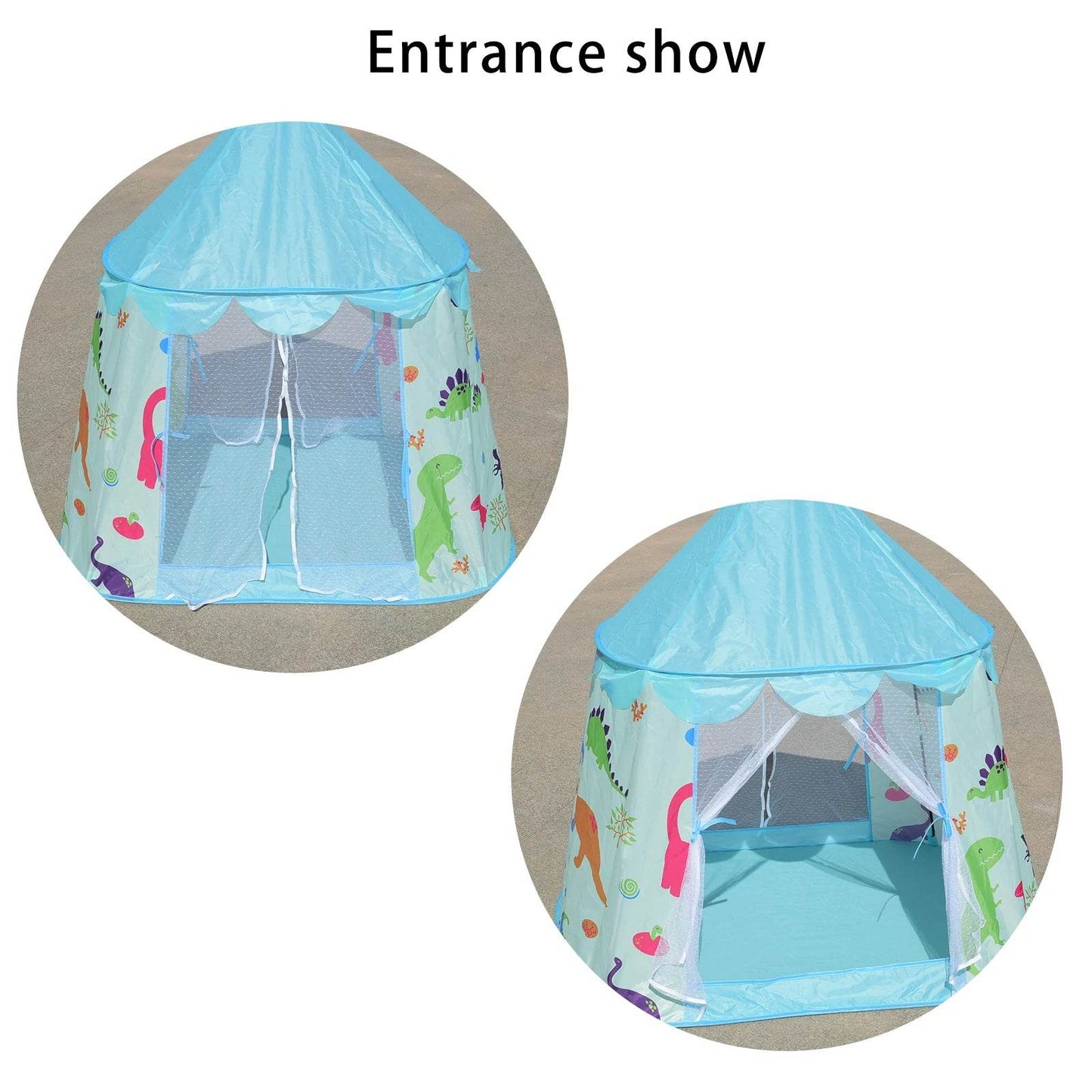 Premium Cartoon Dinosaur Tent Playhouse Foldable 0 To 3 - ToylandEU