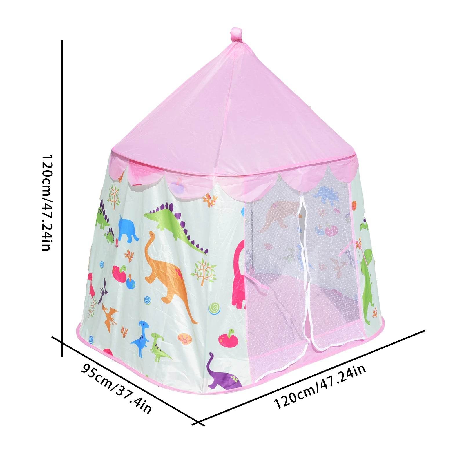 Premium Cartoon Dinosaur Tent Playhouse Foldable 0 To 3 - ToylandEU