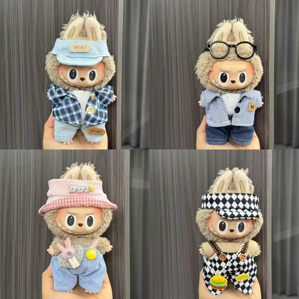 Premium Cartoon Doll Clothes Set 17cm for Labubu Collectors - ToylandEU