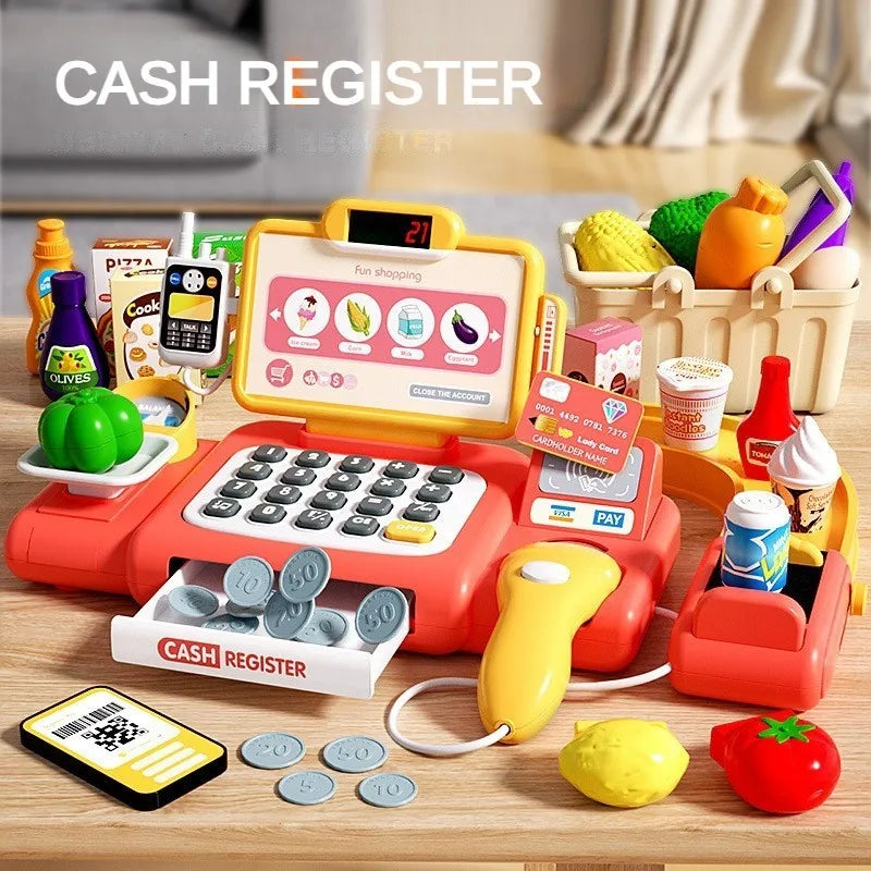 Premium Cash Register Toy With Intelligent Scanner And Card Reader For Kids Pretend Play - ToylandEU