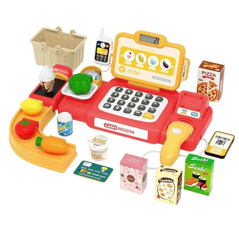 Premium Cash Register Toy With Intelligent Scanner And Card Reader For Kids Pretend Play - ToylandEU