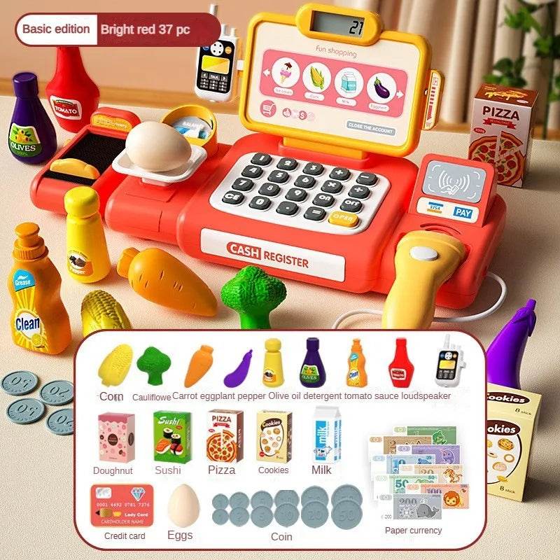 Premium Cash Register Toy With Intelligent Scanner And Card Reader For Kids Pretend Play - ToylandEU
