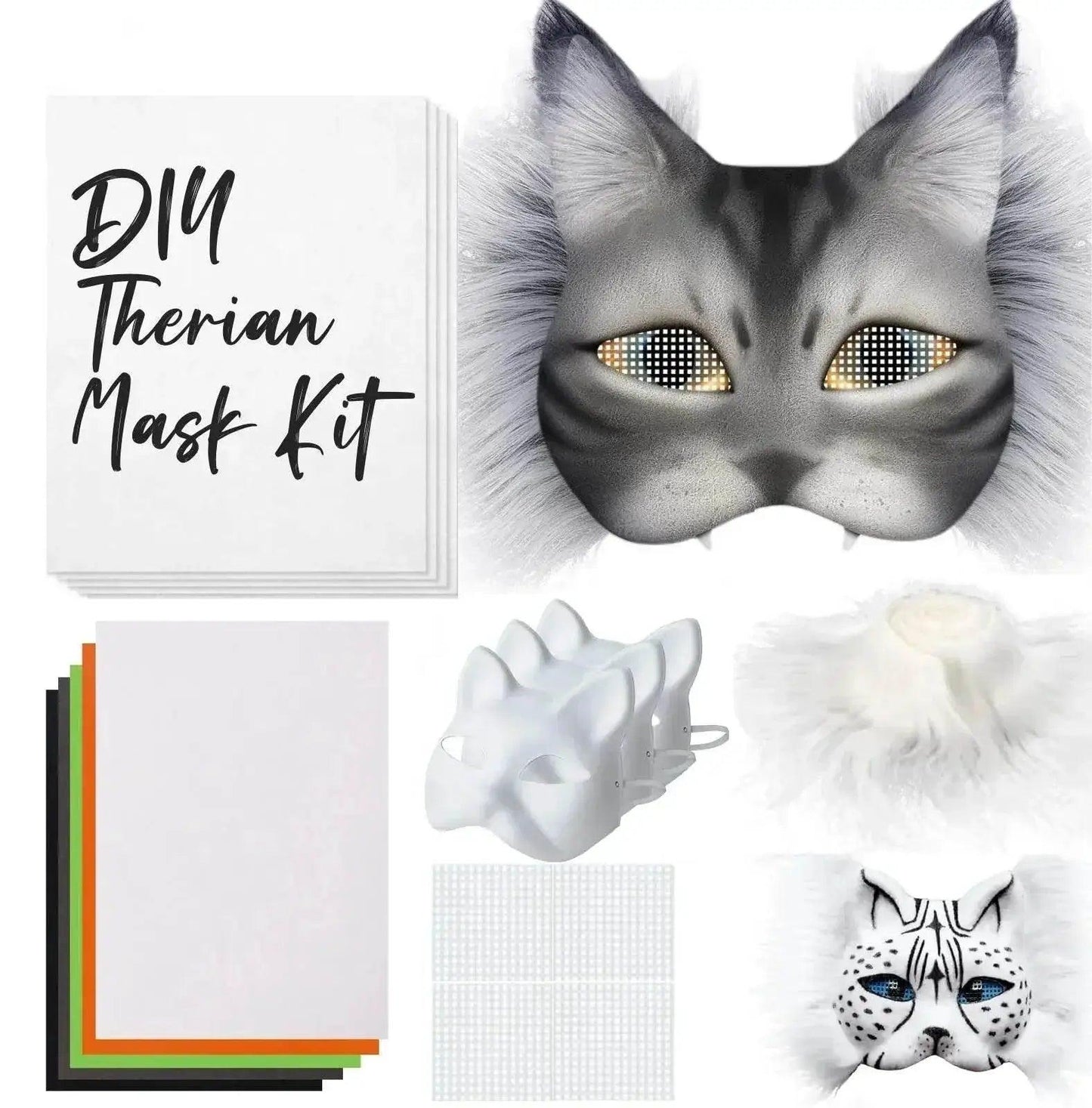  Premium Cat Masks Half Face Mask Kit 5 Sets Toyland EU -  ToylandEU™