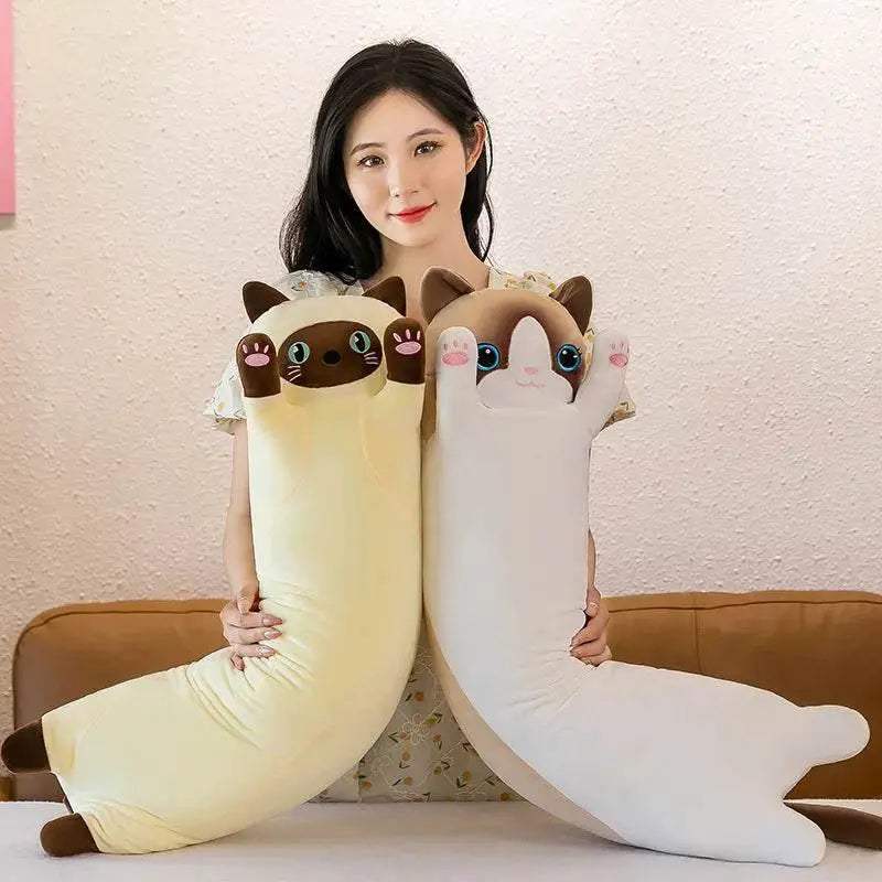 Premium Cat Plush Toy Long Sleeping Pillow for Kids - ToylandEU