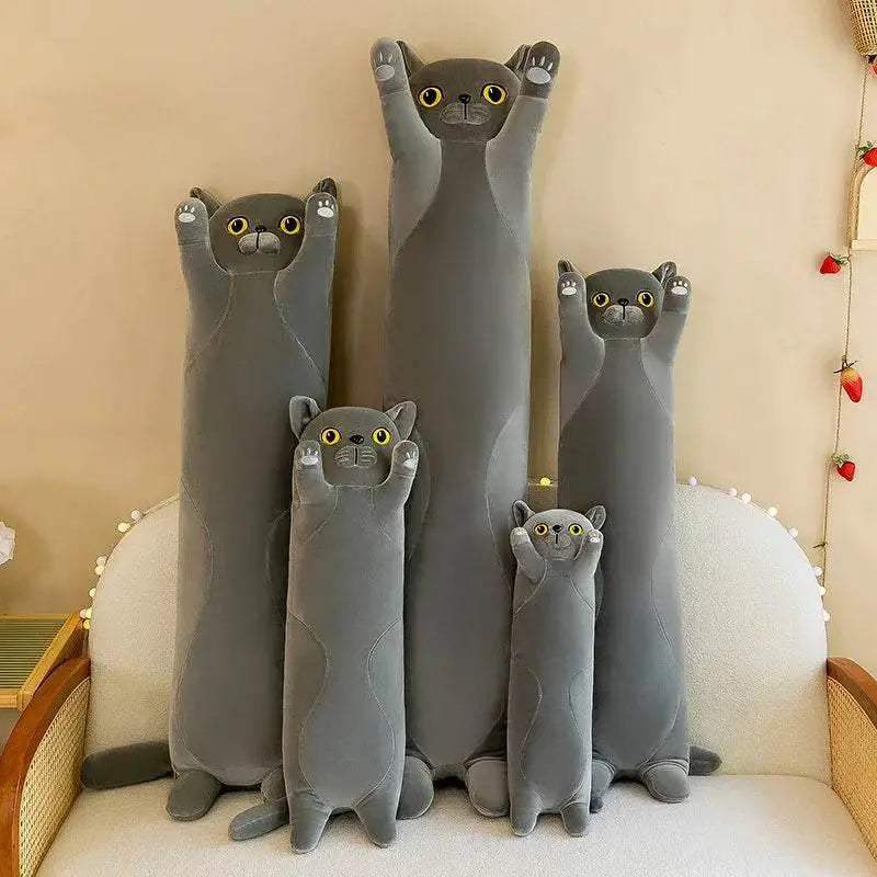 Premium Cat Plush Toy Long Sleeping Pillow for Kids - ToylandEU