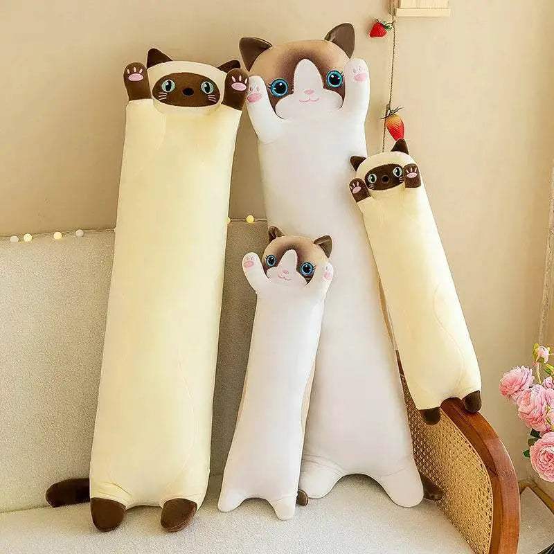 Premium Cat Plush Toy Long Sleeping Pillow for Kids - ToylandEU