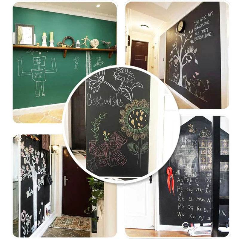 Premium Chalkboard Wall Sticker Erasable PVC For Kids Rooms - ToylandEU