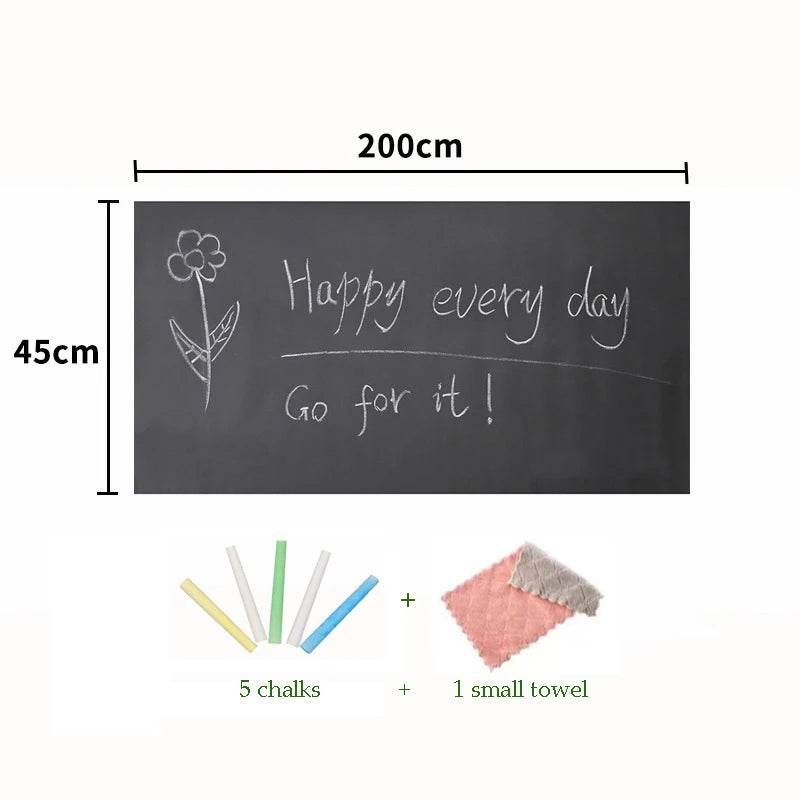 Premium Chalkboard Wall Sticker Erasable PVC For Kids Rooms - ToylandEU