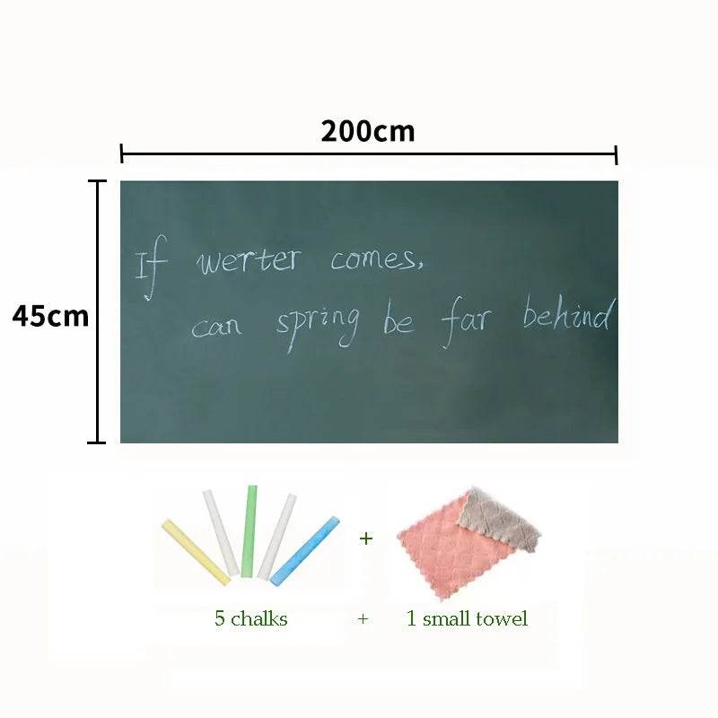 Premium Chalkboard Wall Sticker Erasable PVC For Kids Rooms - ToylandEU