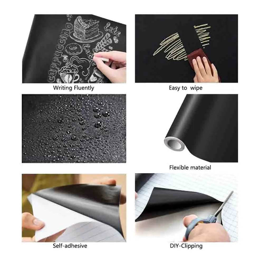 Premium Chalkboard Wall Sticker Removable With Chalks Kids - ToylandEU