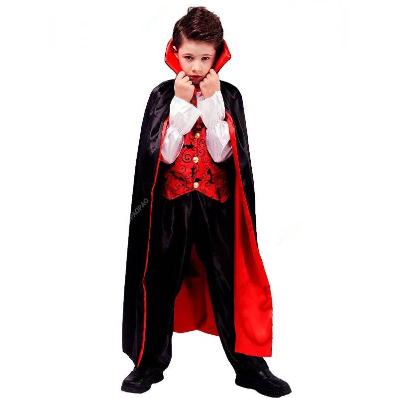 Premium Children Costumes Vampire Cloak Set For Halloween - ToylandEU