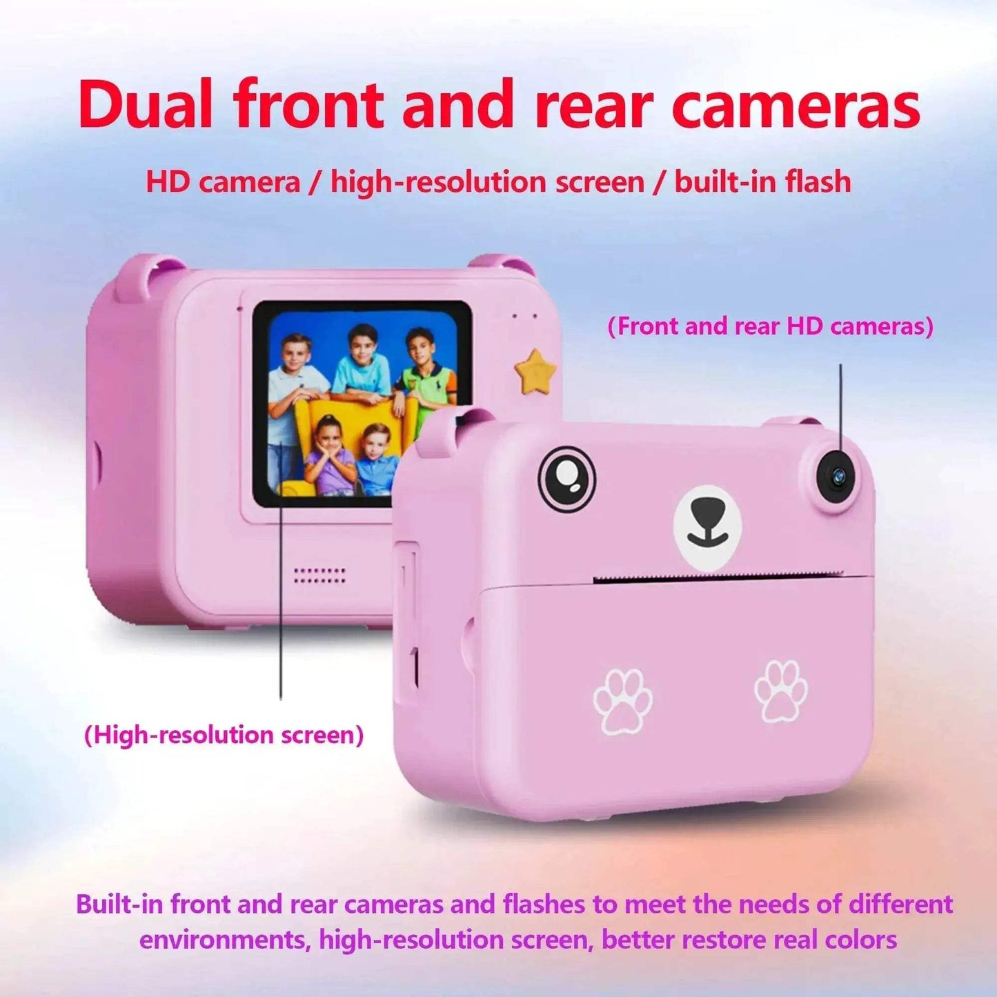 Premium Children's Instant Print Camera with 32G Memory Card and Accessories for Kids Gift - ToylandEU