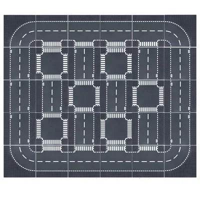Premium City Road Baseplate 32x32 Crossroad For Builders - ToylandEU
