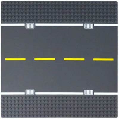 Premium City Road Baseplate 32x32 Crossroad For Builders - ToylandEU