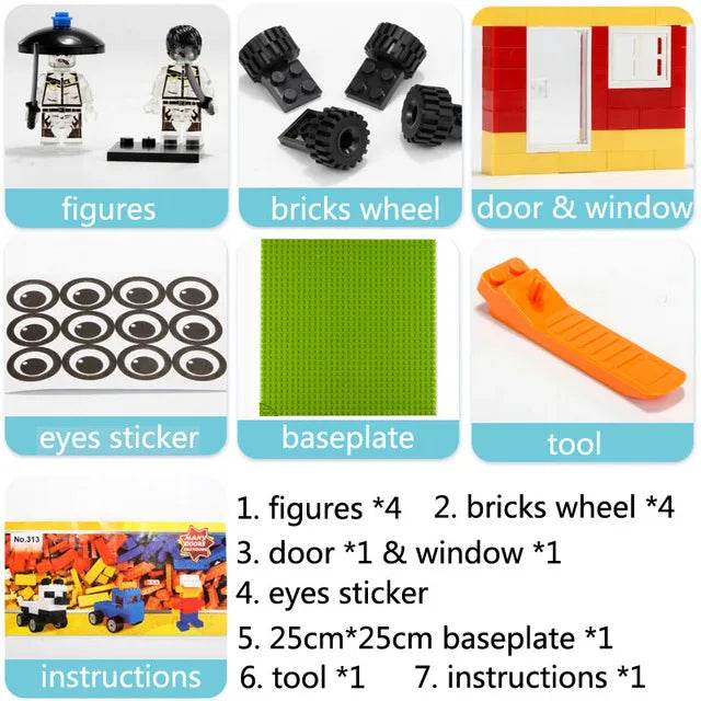 Premium City Road Baseplate 32x32 Crossroad For Builders - ToylandEU
