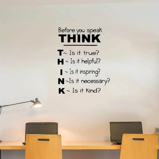 Premium Classroom Wall Decal Think Quote For Teachers - ToylandEU