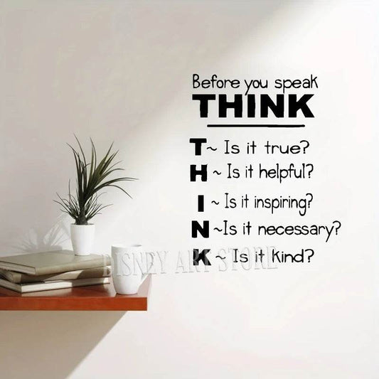 Premium Classroom Wall Decal Think Quote For Teachers - ToylandEU